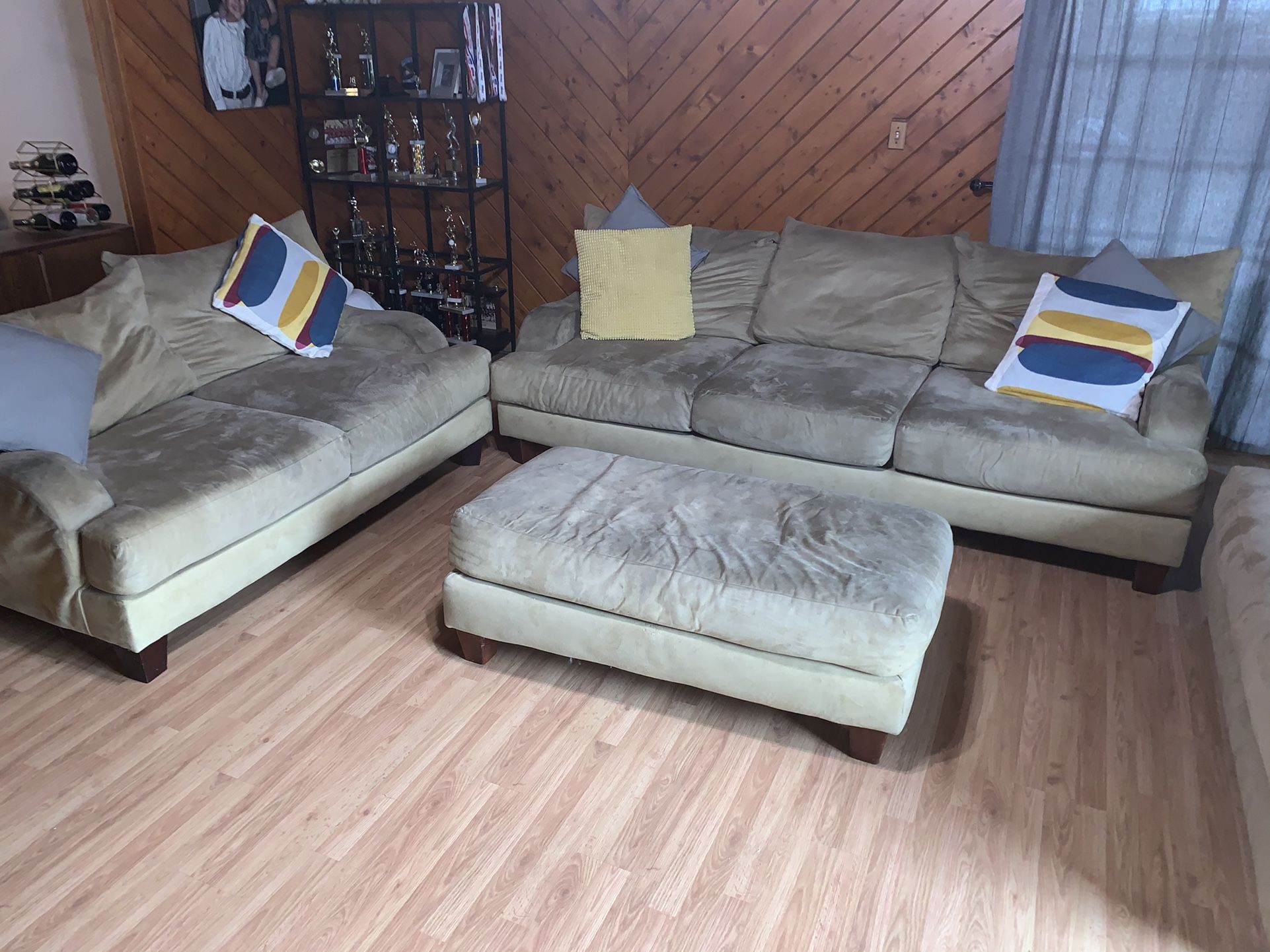 Dark Beige Sectional - 4 Pieces
