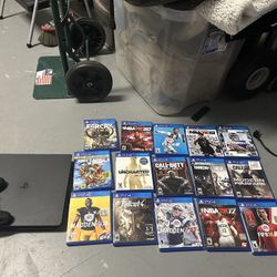 PS4 Slim + 16 Games + Controller (Bundle Deal!)