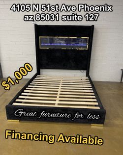 Queen size bed frame brand new