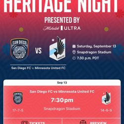 SDFC VS MINNESOTA TICKETS