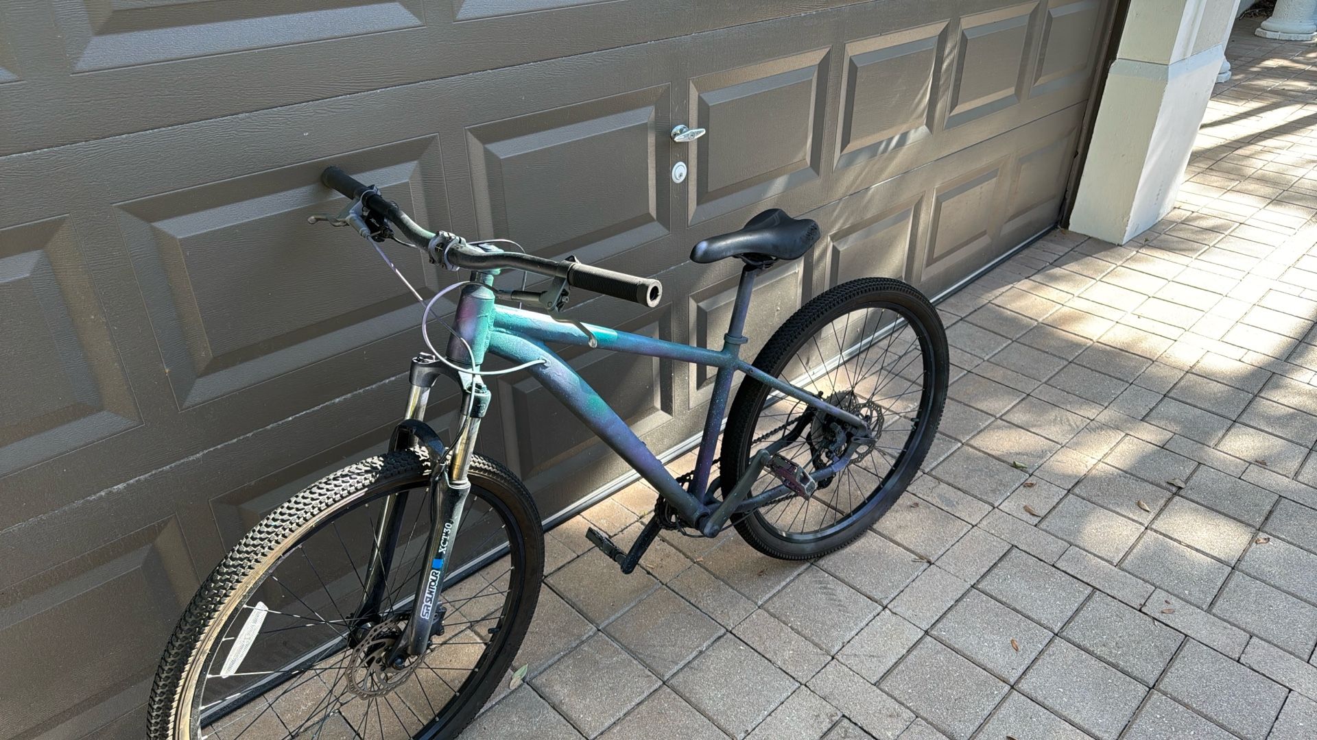 Huffy spray painted mountain bike