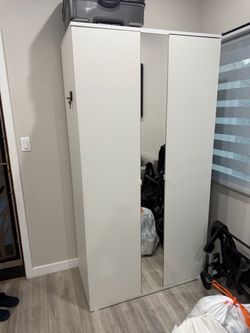 Wardrobe with 2 doors, white