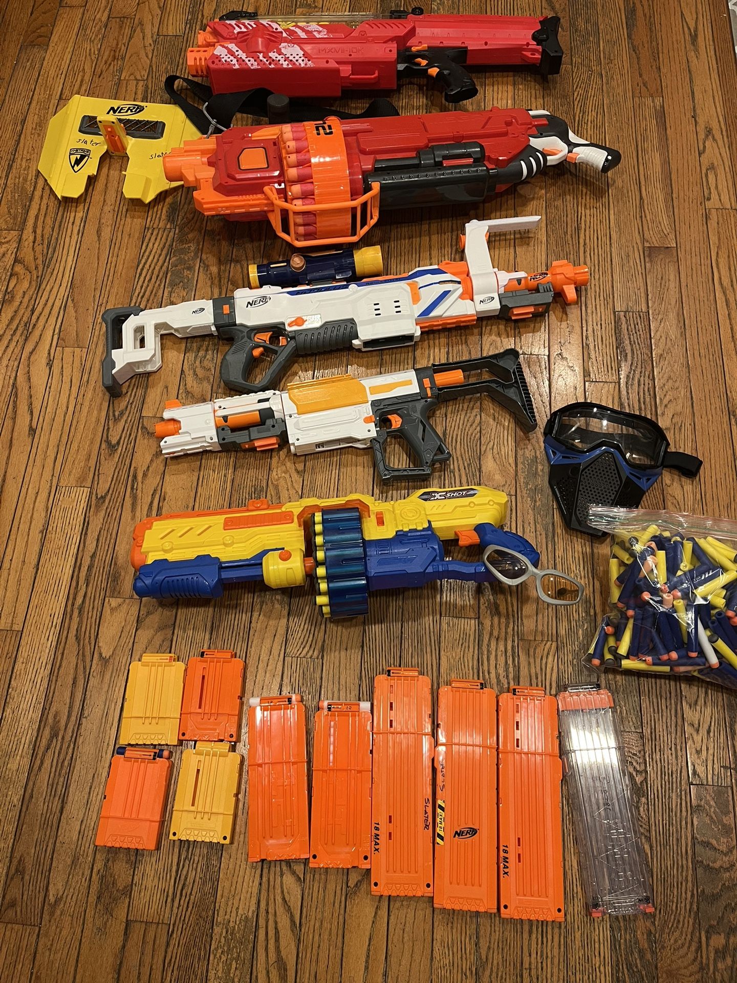 NERF TOY GUN LOT with Extras