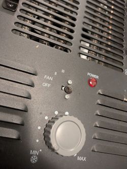 Black Electric Space Heater