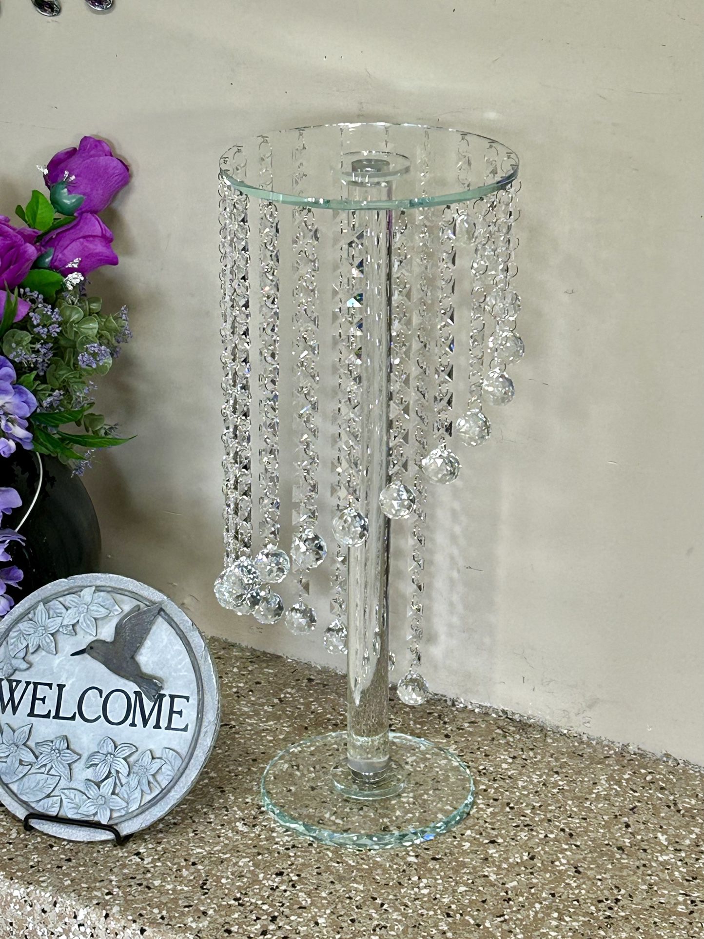 Beautiful Crystal Bling Stand 24” NEW