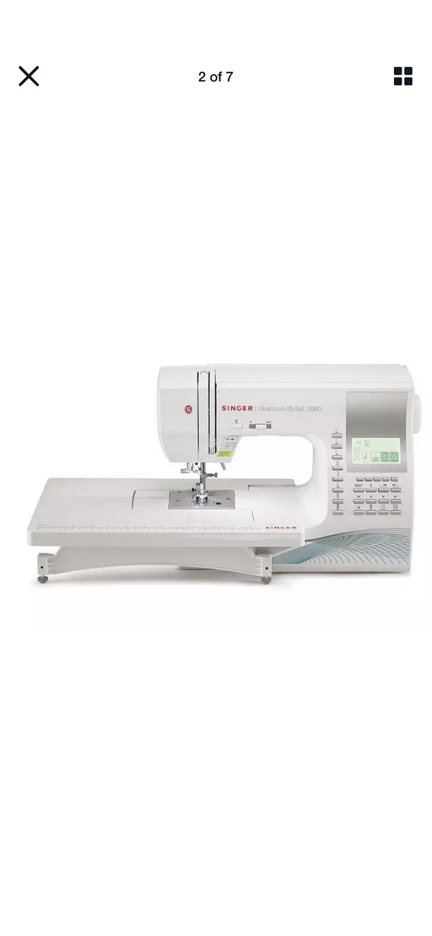 NEW Singer 9960 Quantum Stylist Electronic Sewing Machine