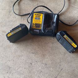 Dewalt Battery’s And Charger Really Used But Still On Good Conditions Works Perfect All 3 Pieces For $60 Dollars