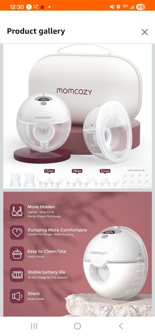 Momcozy All-in-one Quill Grey-M5
