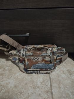 Route 66 Tapestry fanny pack