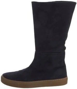 Tamara Mellon low black suede boots Size 6.5