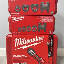 M12 12-Volt Lithium-Ion Force Logic Cordless Press Tool Kit With Gas And Copper Pivot Jaw Kit. 