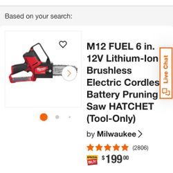 Milwaukee Pruning Saw 