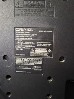 Craig 32" TV, Computer Moniter