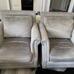 Pair Of Accent Sofa Chairs 