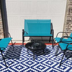 Brand New Fire Pit And 4 Piece Patio Furniture 