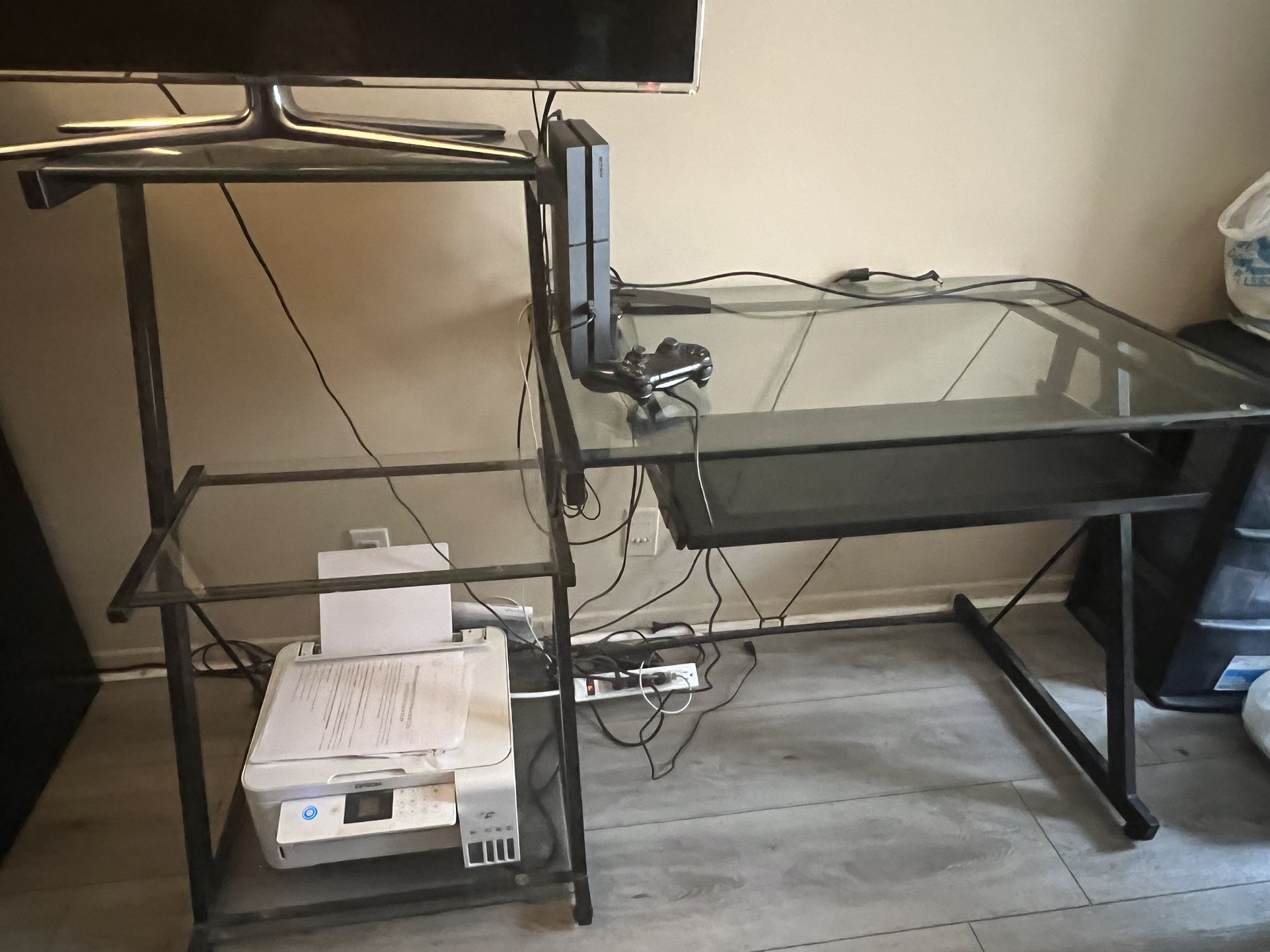 TV Stand And Desk Combo