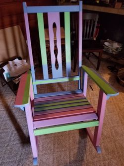 Amish Rocking Chair Hand Painted