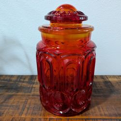 Moon and Stars Glass Canaster