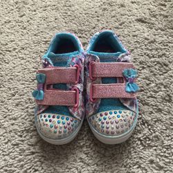 Sketchers Twinkle Toes Low Sneakers Size 7 Girls US