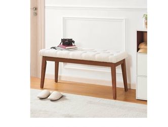 Upholstered Bench for Bedroom End of Bed,42.5-inch Entryway Bench for Living Room,Dining Bench(J3)