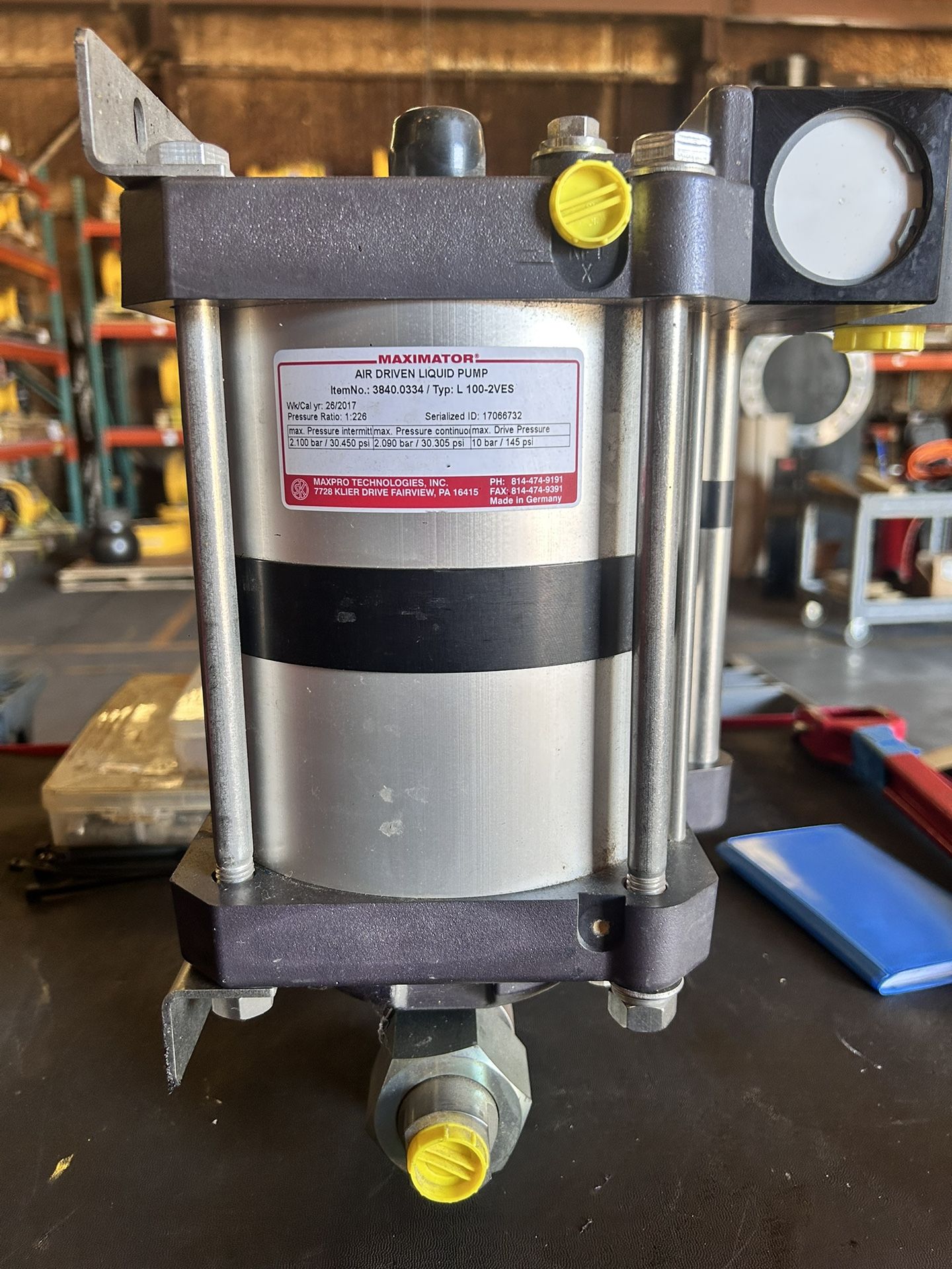 Maximator Air Driven Liquid Pump