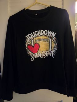 Touchdown season ladies football sweater size med