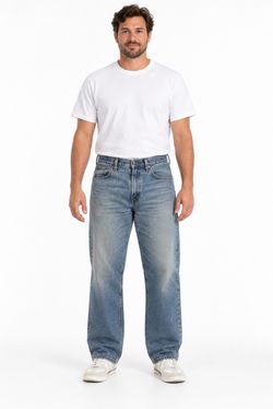 Men's Relaxed Fit Light Wash Jeans