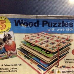Wood Puzzles With Rack