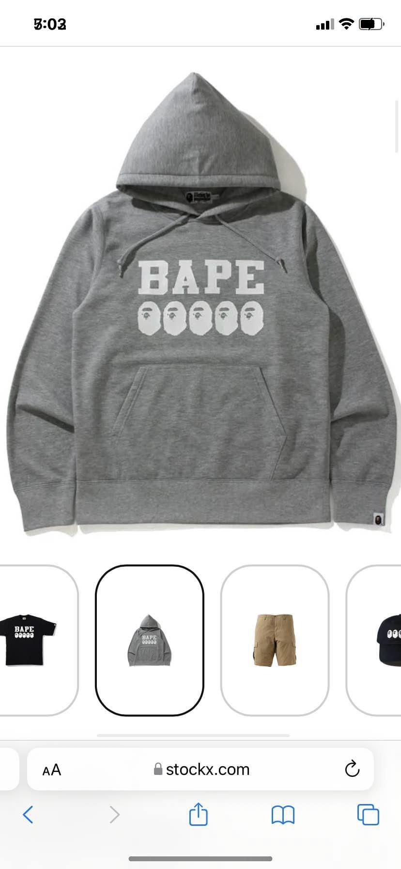 Bape Hoodie Brand New Large Mens 