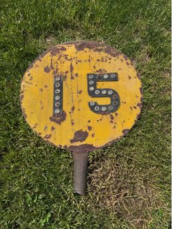 1920s Railroad Speed Limit Sign