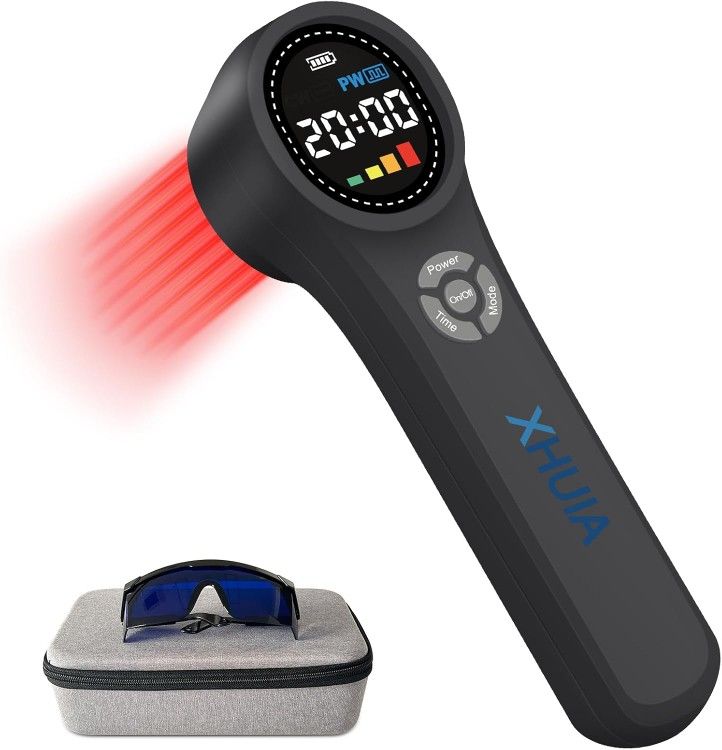 Handheld Red Light Therapy Device, 4x980nm 4x810nm 16x660nm, Cold Light Therapy Machine for Knee, Shoulder, Muscle, Joint Pain Relief, Near Infrared L