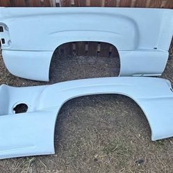 Step side  fiberglass  sides.