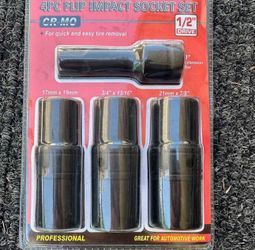 1/2” Flip Impact Socket Set (4-Piece)