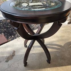 Beautiful entry Table with glass top