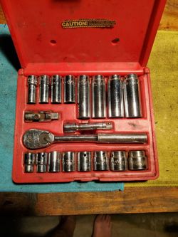 3/8" Socket wrench set