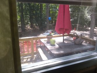 Picnic table benches n umbrella set