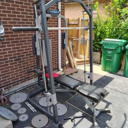 Smith machine weights 215 lbs