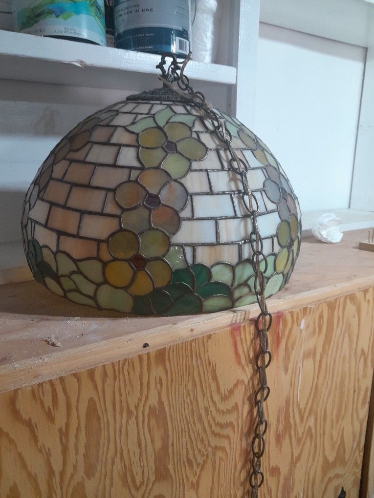 Stained Glass Hanging Lamp