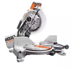 RIDGID 15 Amp 10 in. Corded Dual Bevel Miter Saw with LED Cut Line Indicator