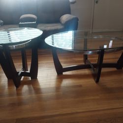 Mitchell Glass 2pc Coffee Table