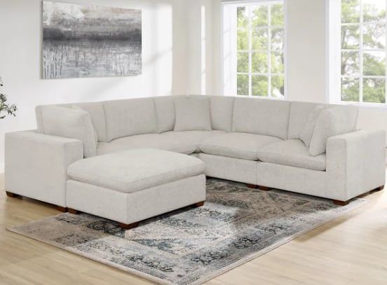 Title - Thomasville Lowell 6-Piece Modular Sectional β Light Gray β New β Save Big!