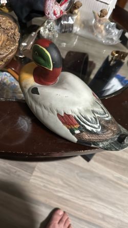  Porcelain Duck Hand Painted
