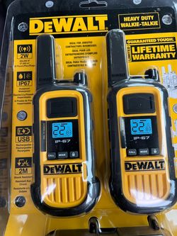DeWalt DXFRS800 Heavy Duty Walkie-Talkies 2-Pack