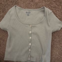 John galt shirt crop top