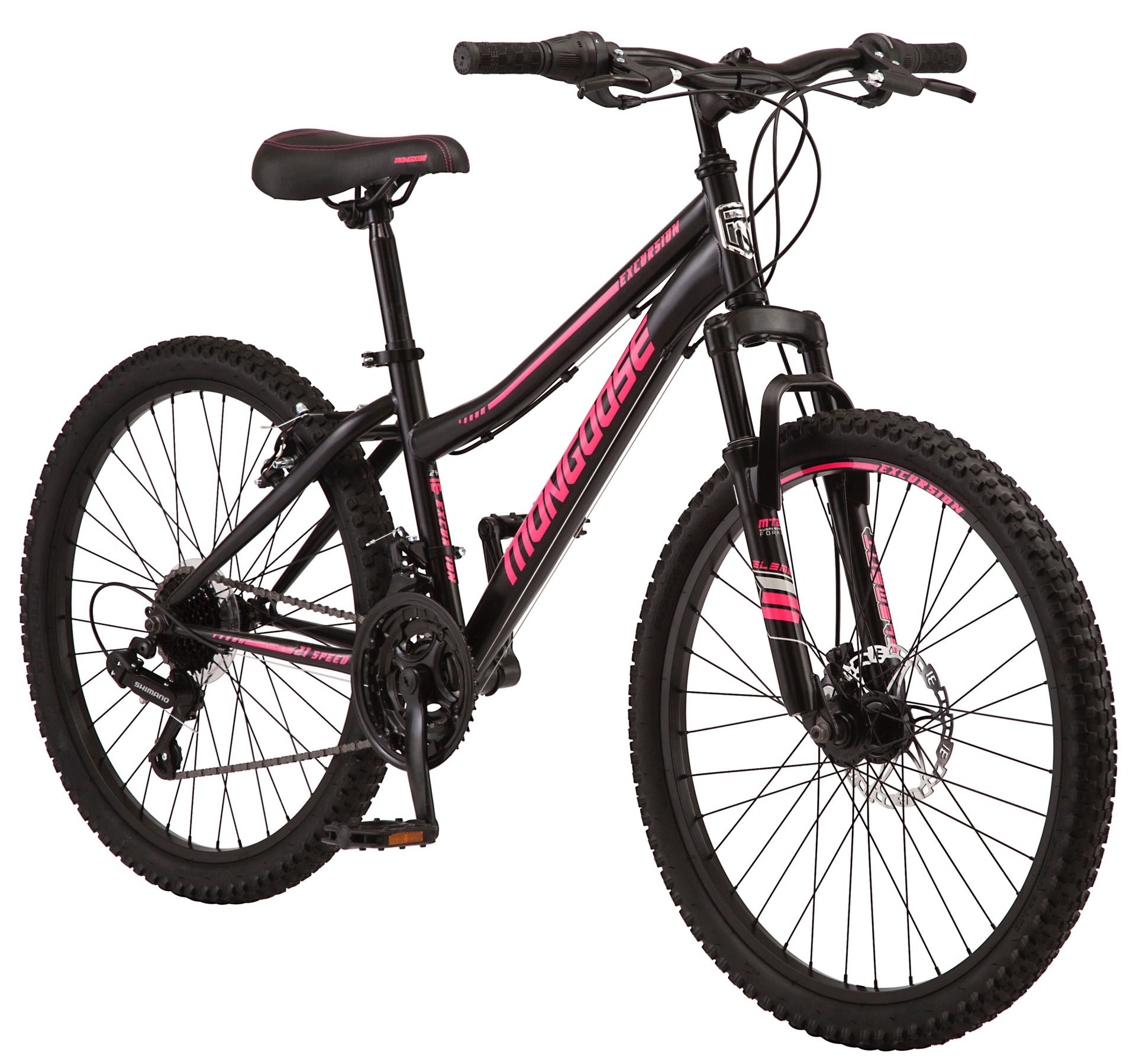 Mongoose Excursion 24” Girls Mountain Bike Pink NEW