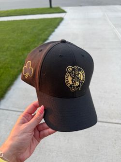 Boston Celtics Black & Gold Snapback Hat