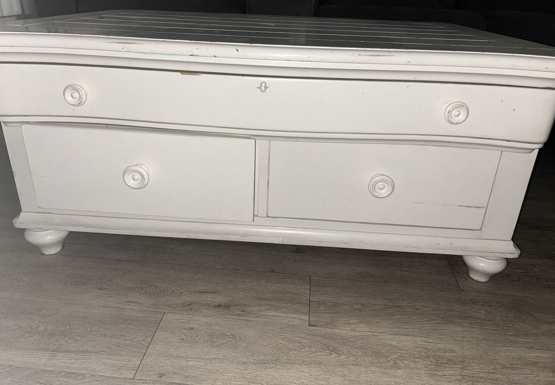 White Wood Coffee Table