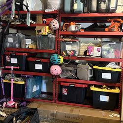 Red garage racks 24” x 48”