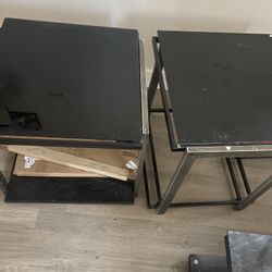 Black Glass Living Table Sets 