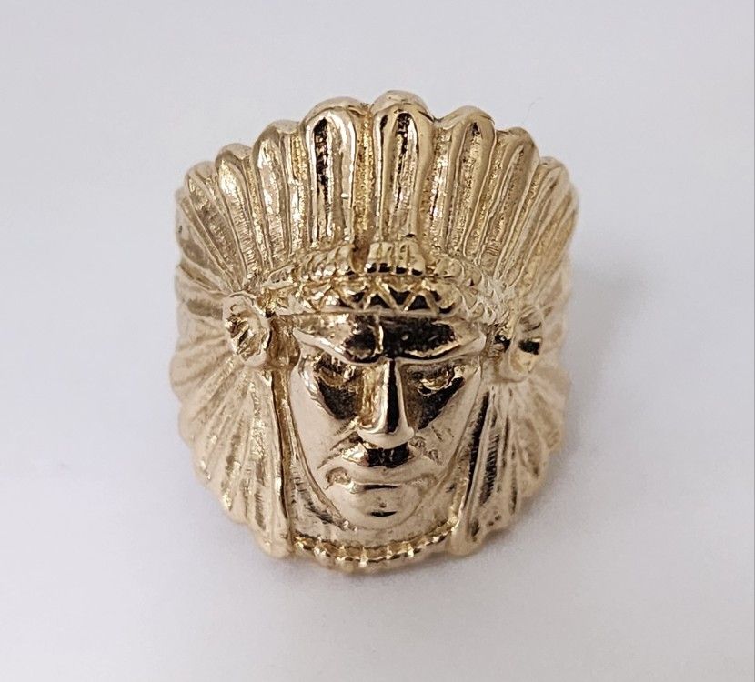 14k Indian Chef Ring 13.9g YG